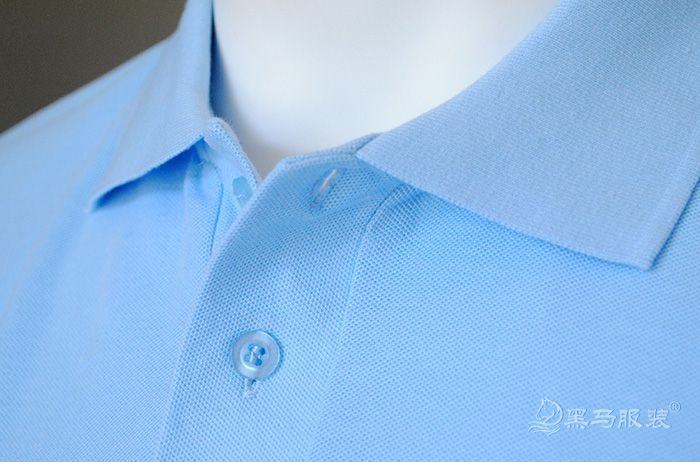 純棉短袖polo衫襯衫領細節圖